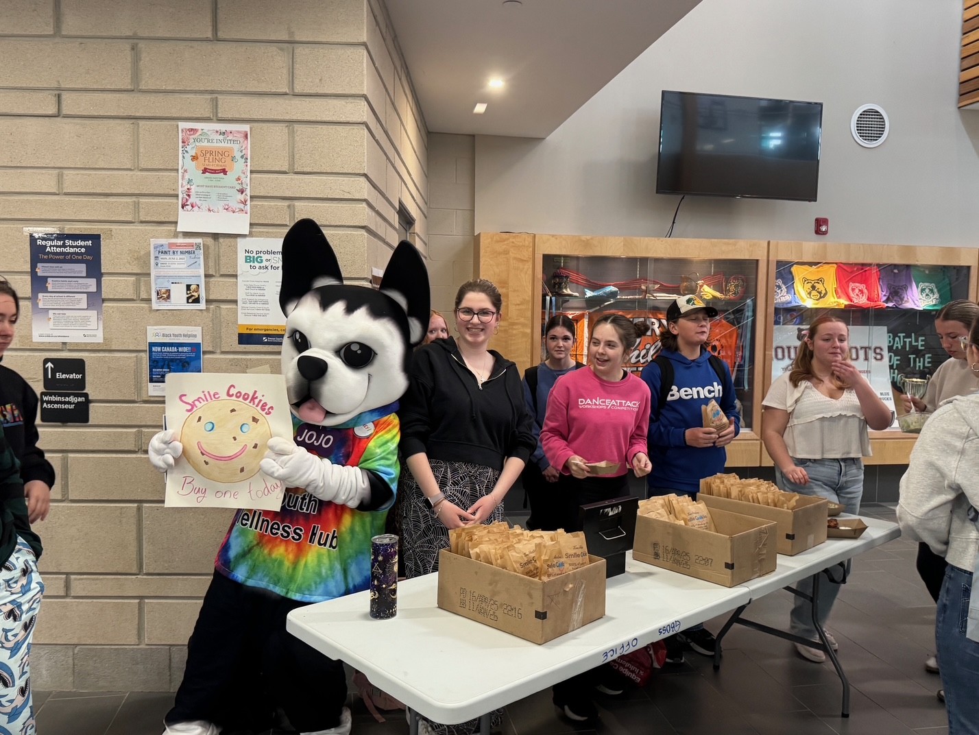 NSYWHub selling cookies at GBDSS