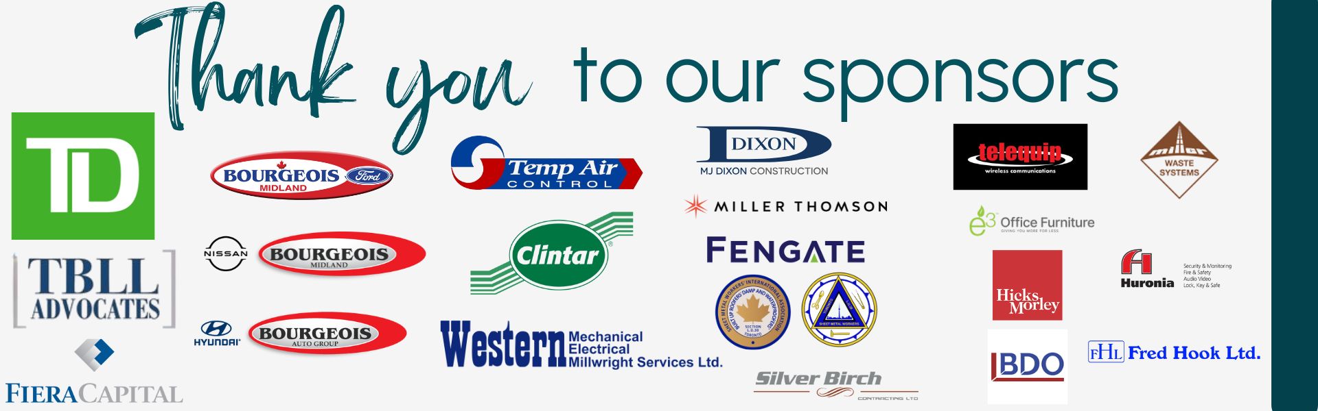 Thank you to our sponsors